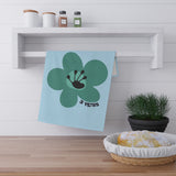 3 Year Milestone Light Blue Tea Towel