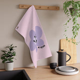 4 Year Milestone Light Pink Tea Towel