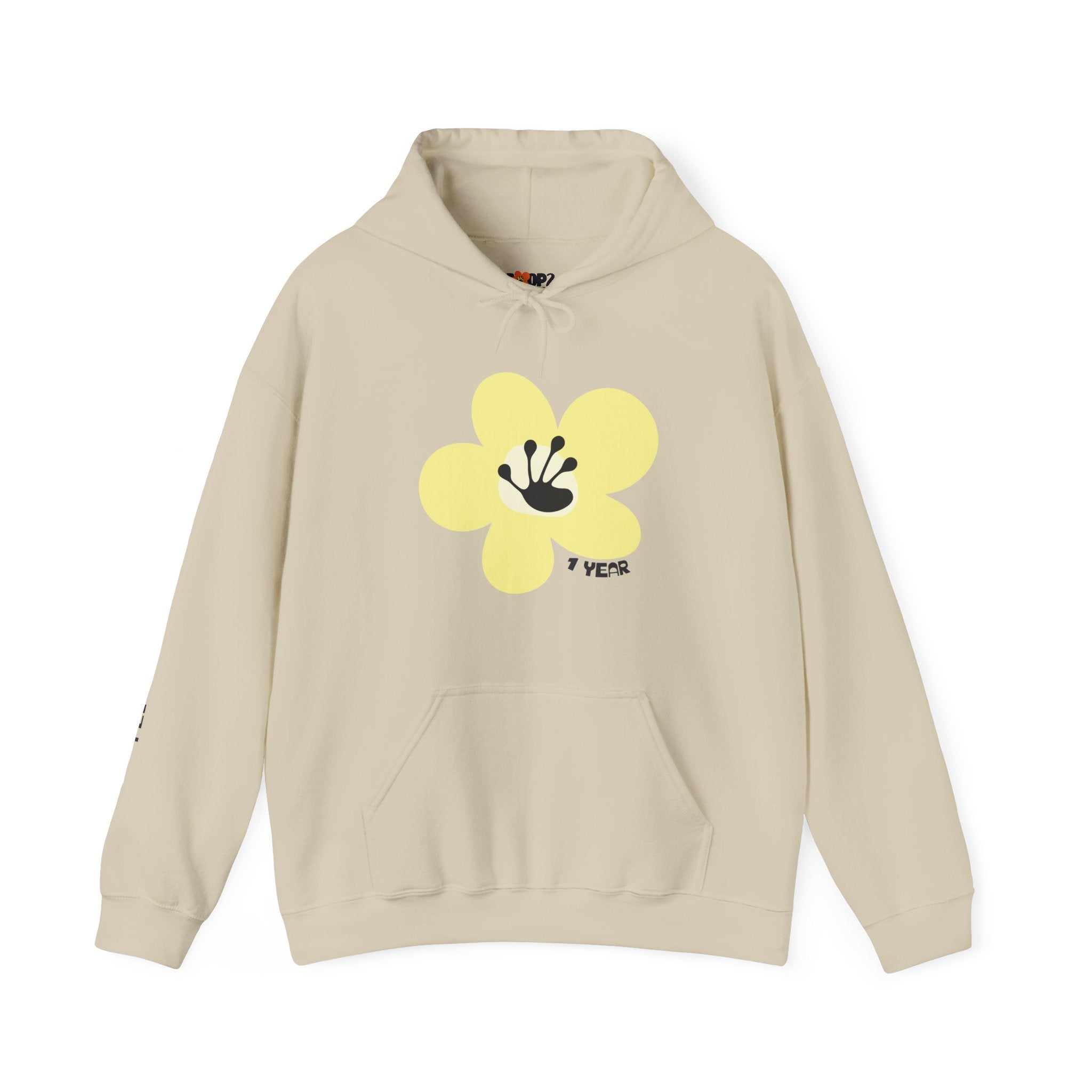 1 Year Milestone Unisex Flower Hoodie | Recovery Gift | Poop2Poppies™