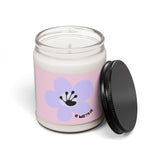 6 Month Milestone Text Scented Soy Candle (255g) - Light Pink