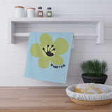 9 Month Milestone Light Blue Tea Towel