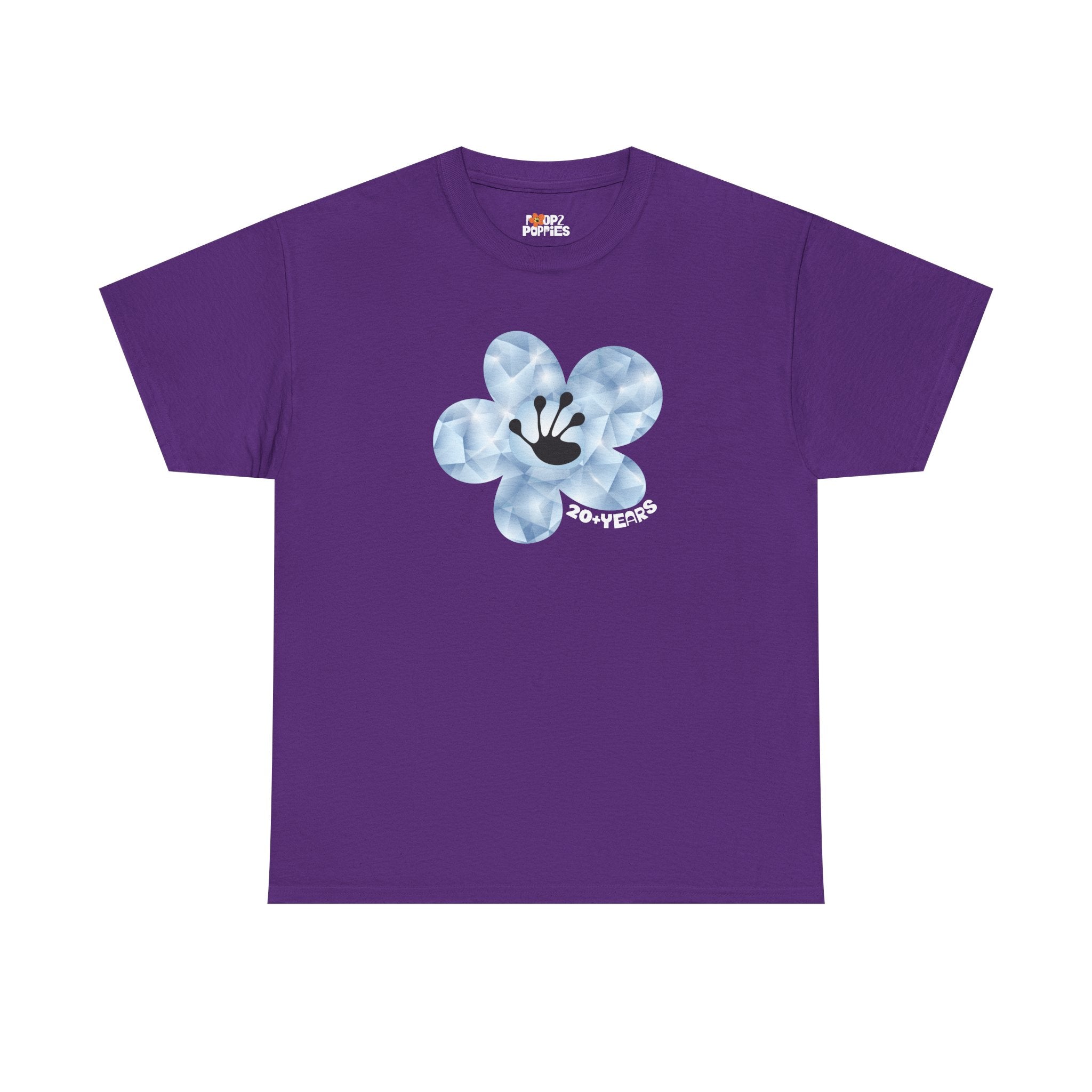 20+ Year Milestone Unisex Flower T-Shirt | Recovery Gift | Poop2Poppies™