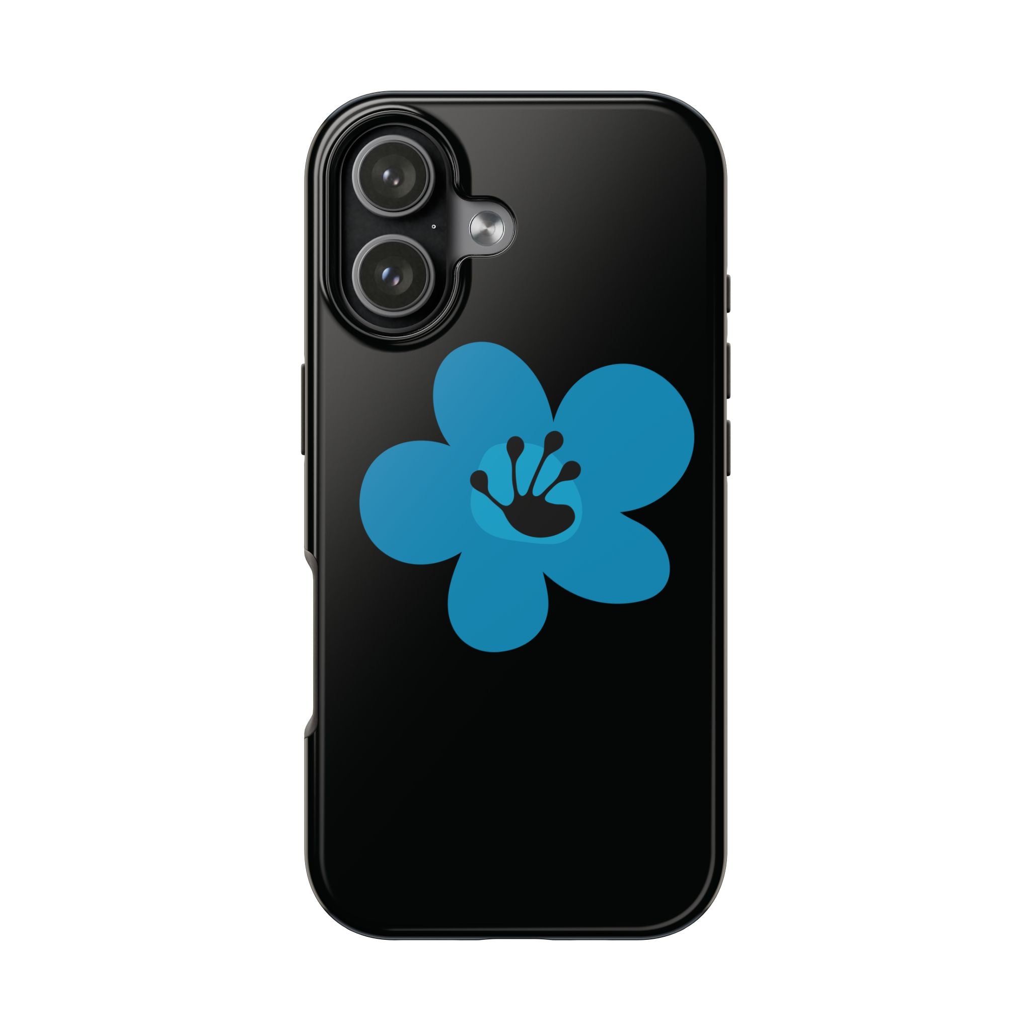 Just For Today Flower Black Tough Phone Case | Recovery Gift | Poop2Poppies™