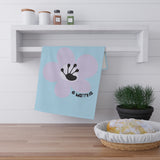6 Month Milestone Light Blue Tea Towel