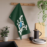Just For Today Forest Green Tea Towel