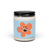 Bright Orange Scented Soy Candle (255g) - Light Blue