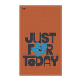 Just For Today Antique Orange Tea Towel