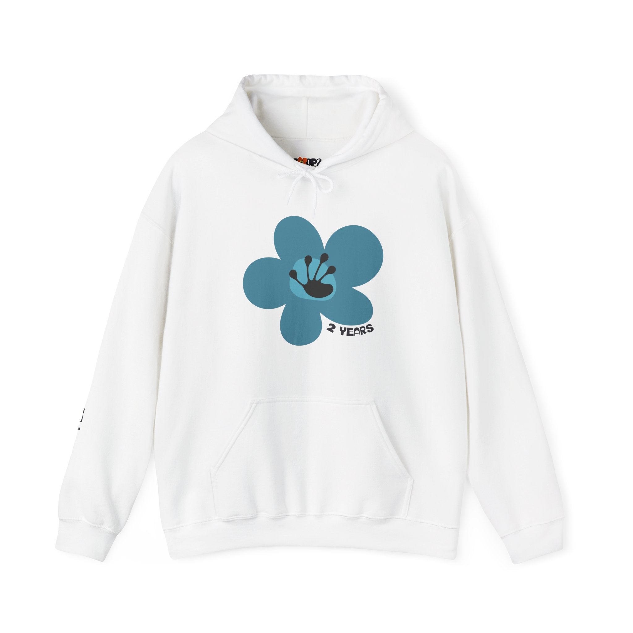 2 Year Milestone Unisex Flower Hoodie | Recovery Gift | Poop2Poppies™