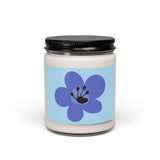 7 Year Flower Scented Soy Candle (255g) - Light Blue