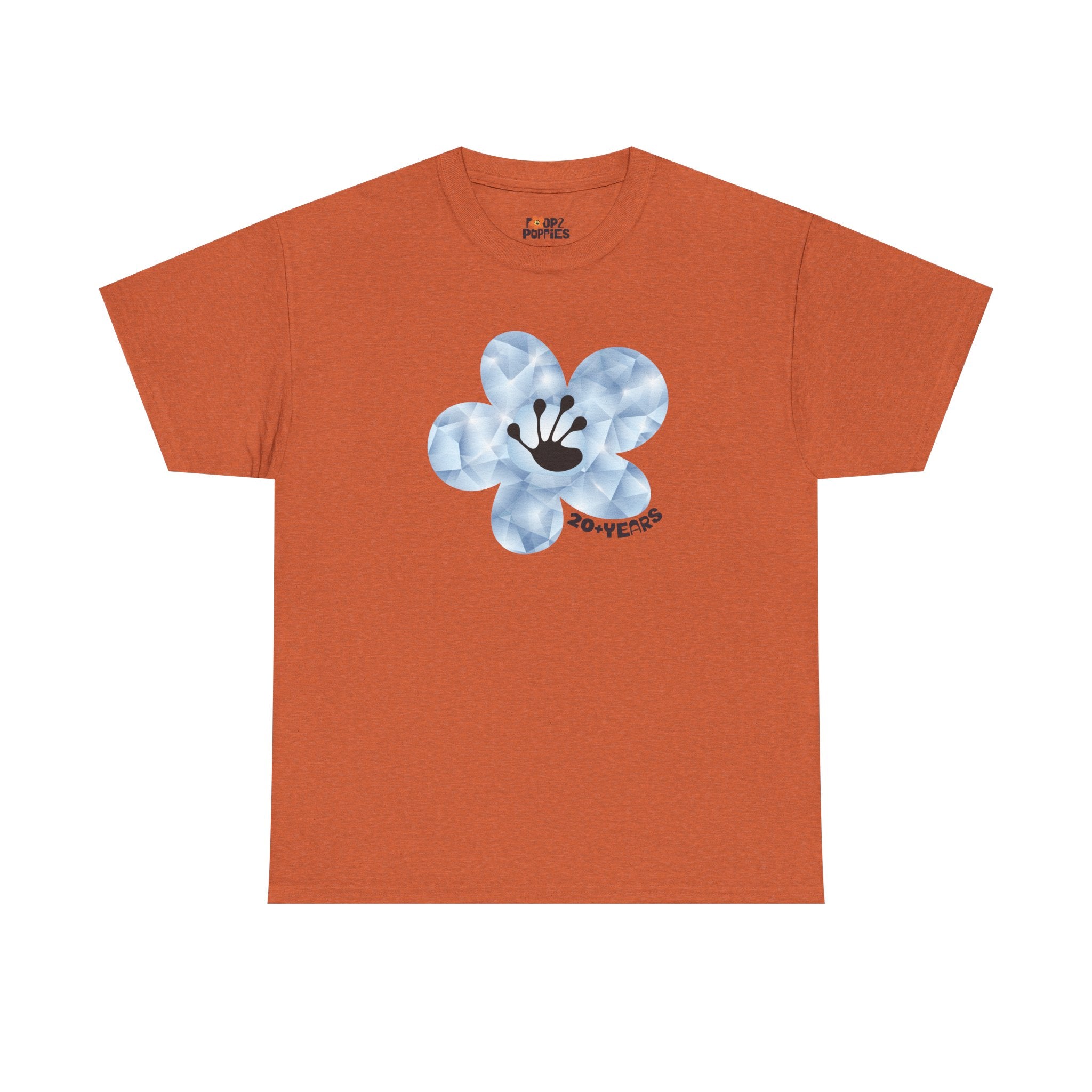 20+ Year Milestone Unisex Flower T-Shirt | Recovery Gift | Poop2Poppies™