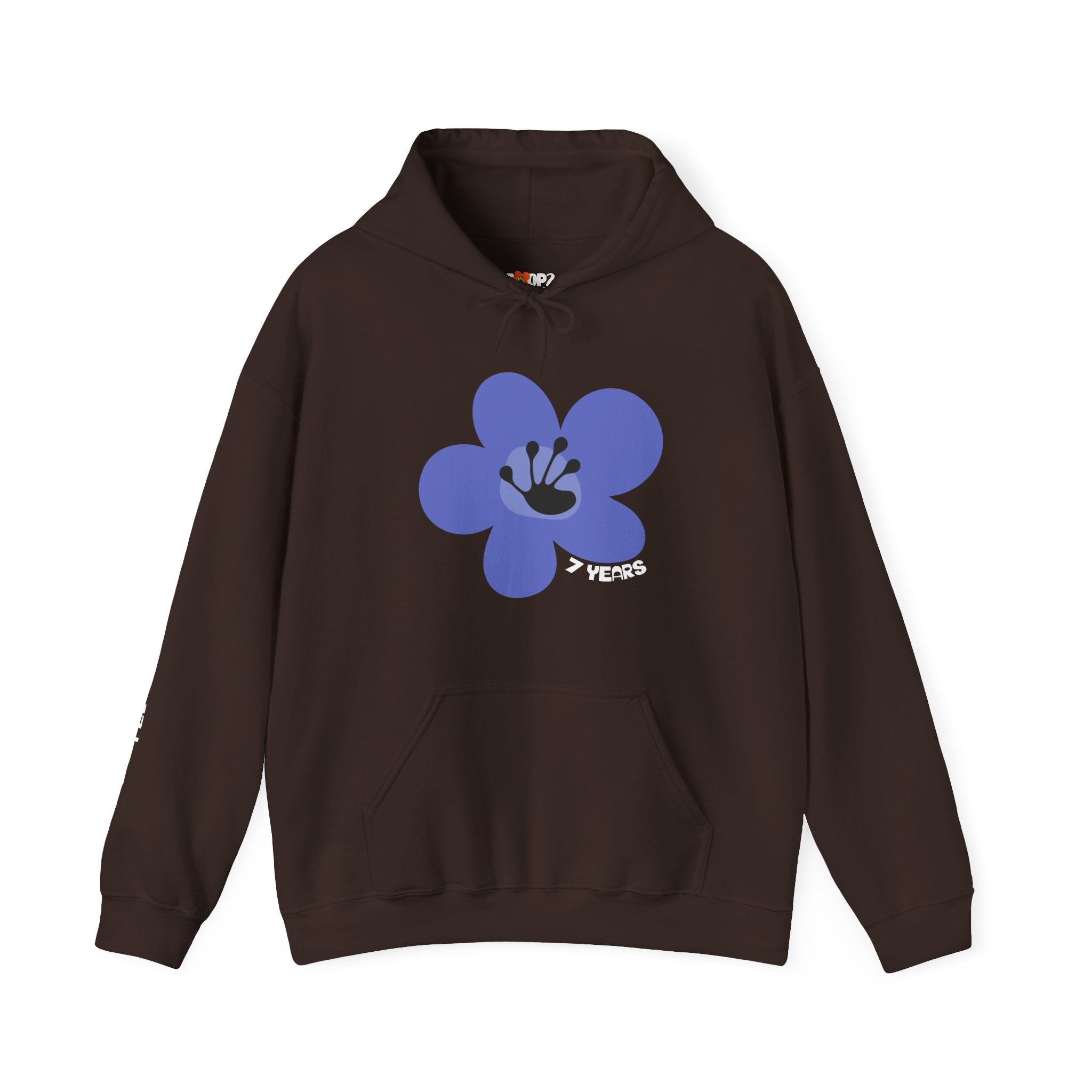 7 Year Milestone Unisex Flower Hoodie | Recovery Gift | Poop2Poppies™