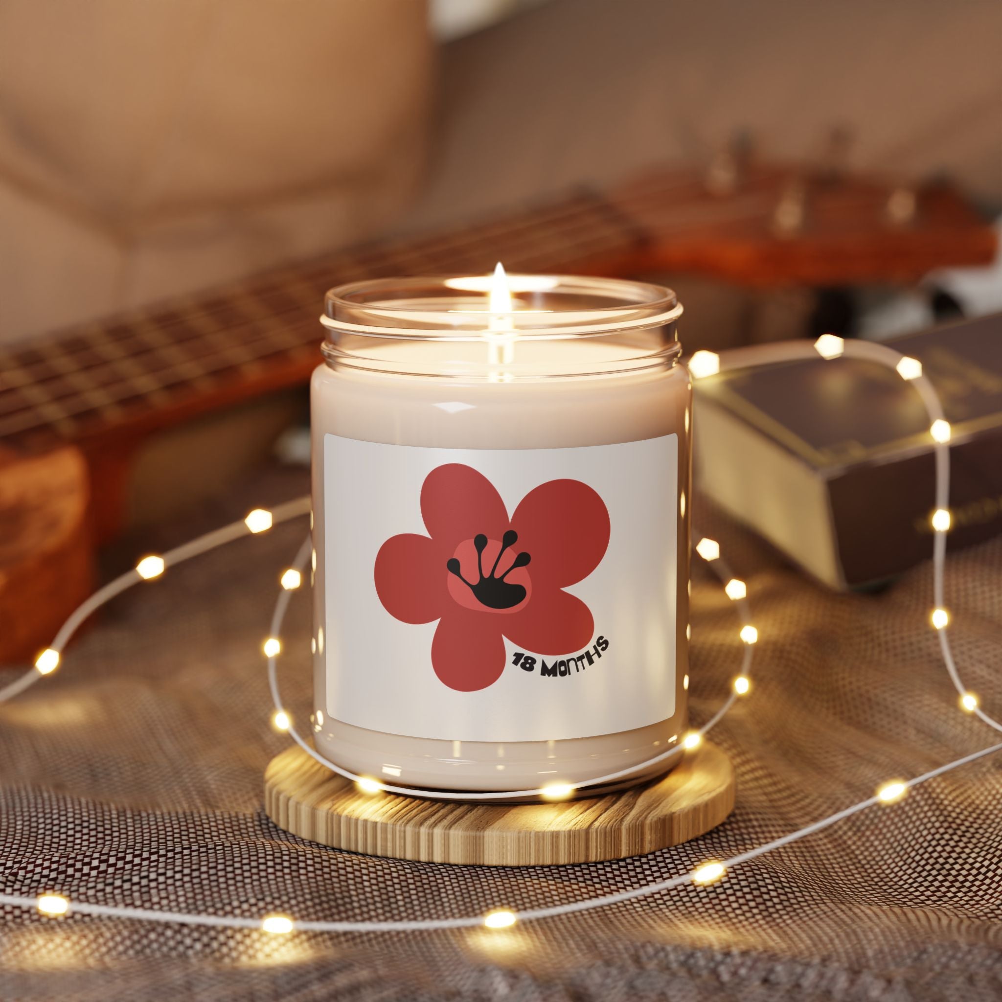 18 Month Milestone Scented Soy Candle | Recovery Gift | Poop2Poppies™