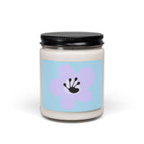 6 Month Flower Scented Soy Candle (255g) - Light Blue