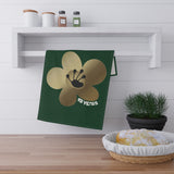 15 Year Milestone Forest Green Tea Towel