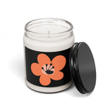 Bright Orange Scented Soy Candle (255g) - Black