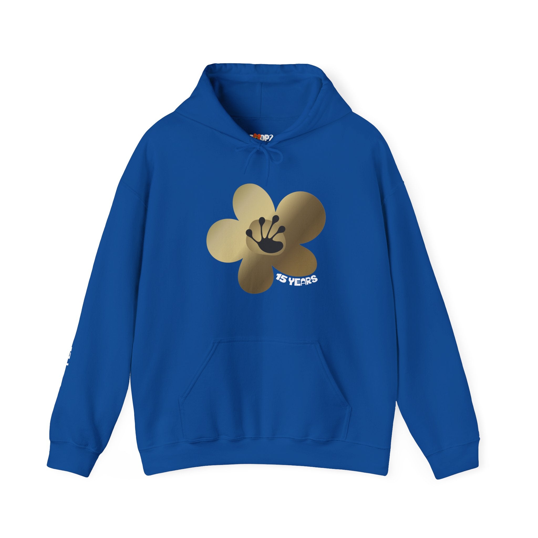 15 Year Milestone Unisex Flower Hoodie | Recovery Gift | Poop2Poppies™