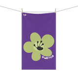 9 Month Milestone Purple Tea Towel
