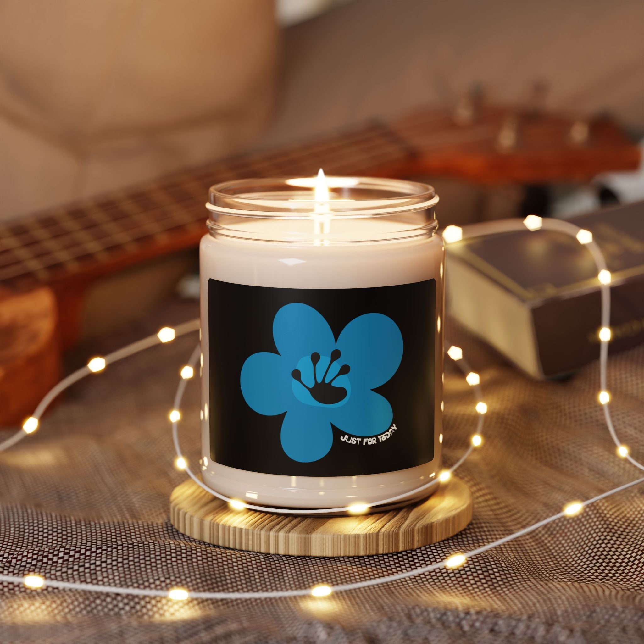 Just For Today Black Scented Soy Candle (255g)
