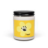 1 Year Milestone Text Scented Soy Candle (255g) - Yellow