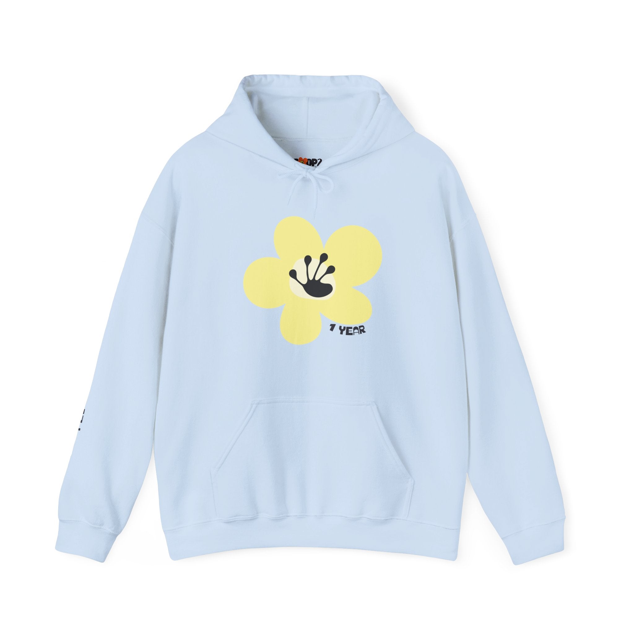 1 Year Milestone Unisex Flower Hoodie | Recovery Gift | Poop2Poppies™