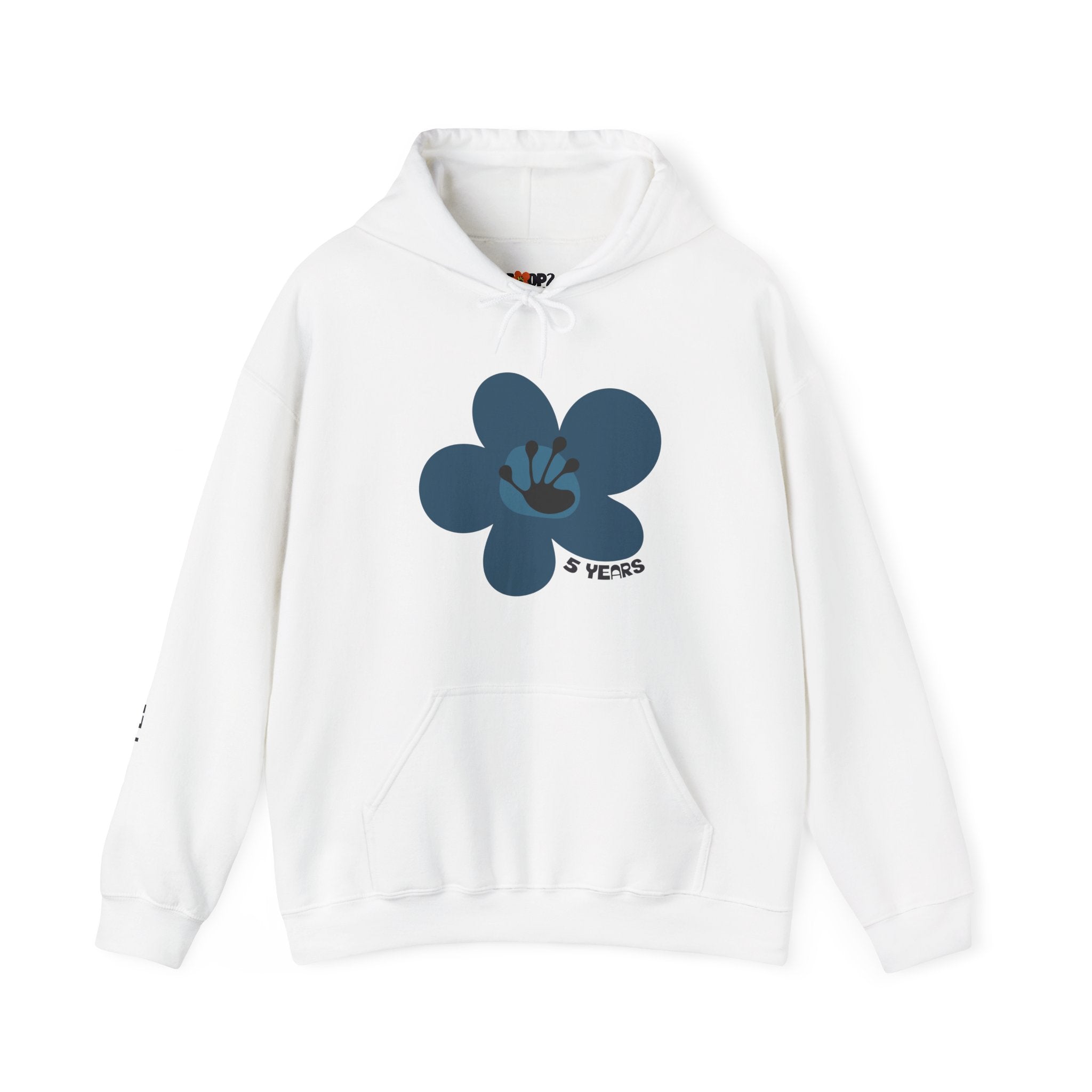 5 Year Milestone Unisex Flower Hoodie | Recovery Gift | Poop2Poppies™
