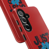 Just For Today Red Tough Phone Case | Recovery Gift | Poop2Poppies™