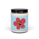 18 Month Milestone Text Scented Soy Candle (255g) - Light Blue