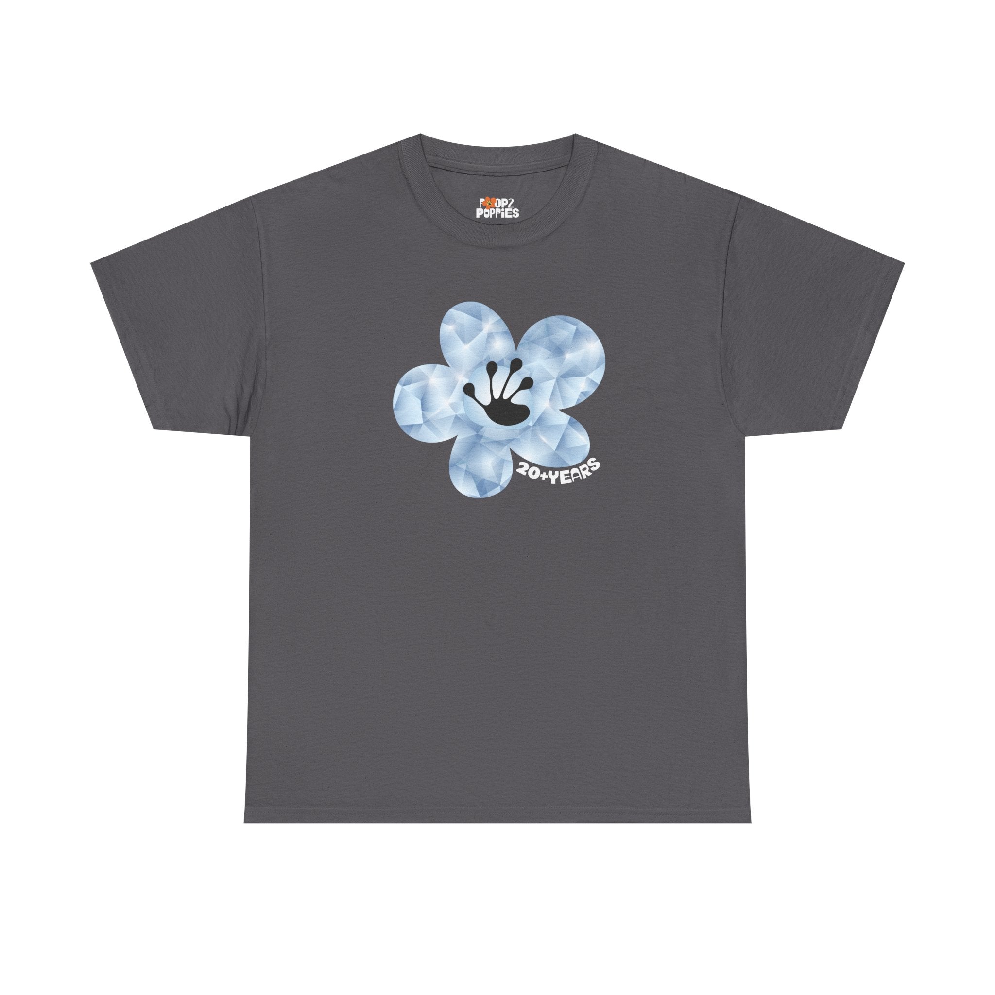 20+ Year Milestone Unisex Flower T-Shirt | Recovery Gift | Poop2Poppies™