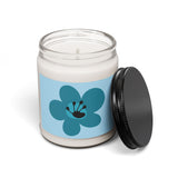 2 Year Flower Scented Soy Candle (255g) - Light Blue