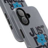 Just For Today Red Tough Phone Case | Recovery Gift | Poop2Poppies™