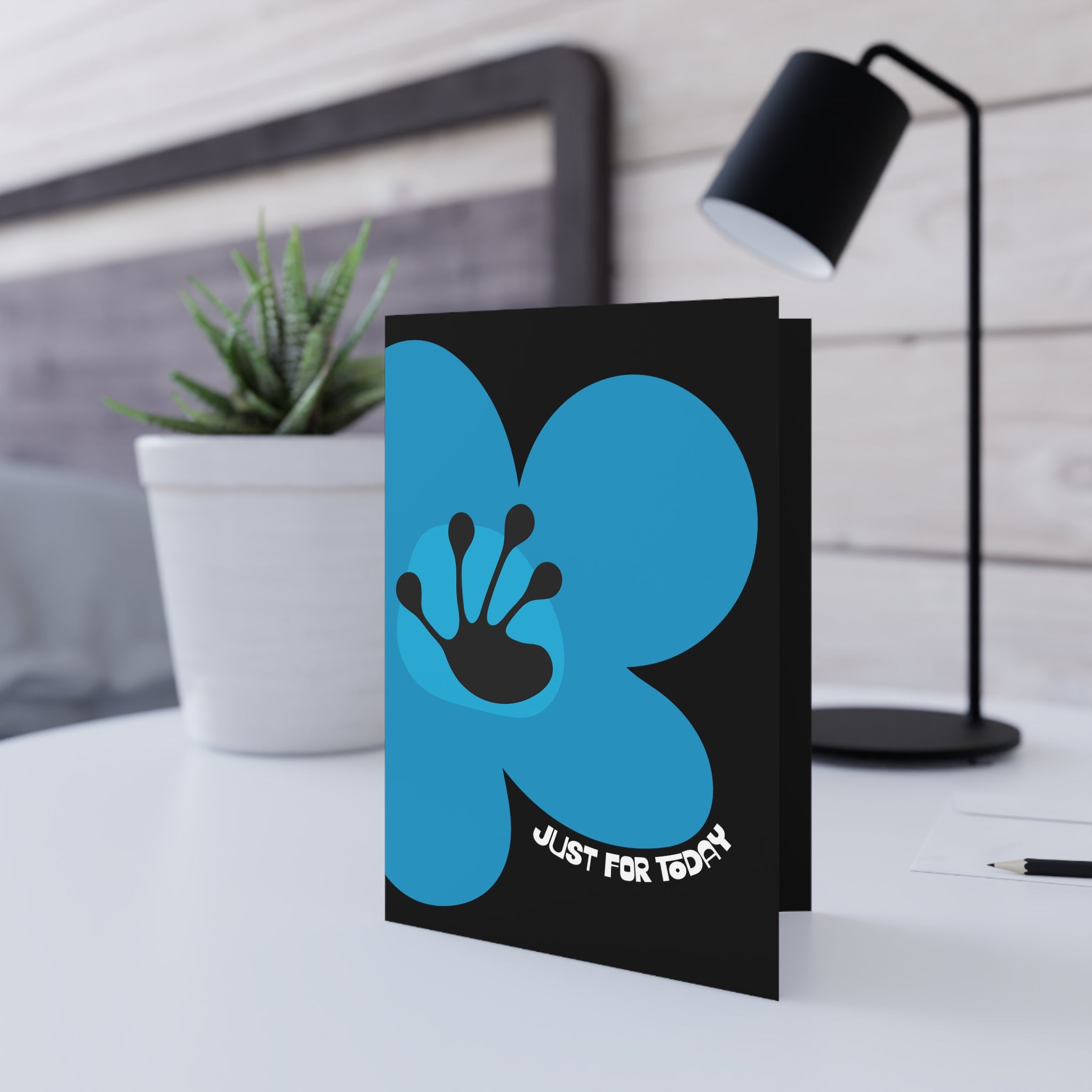 Just For Today Greeting Card | Recovery Gift | Poop2Poppies™