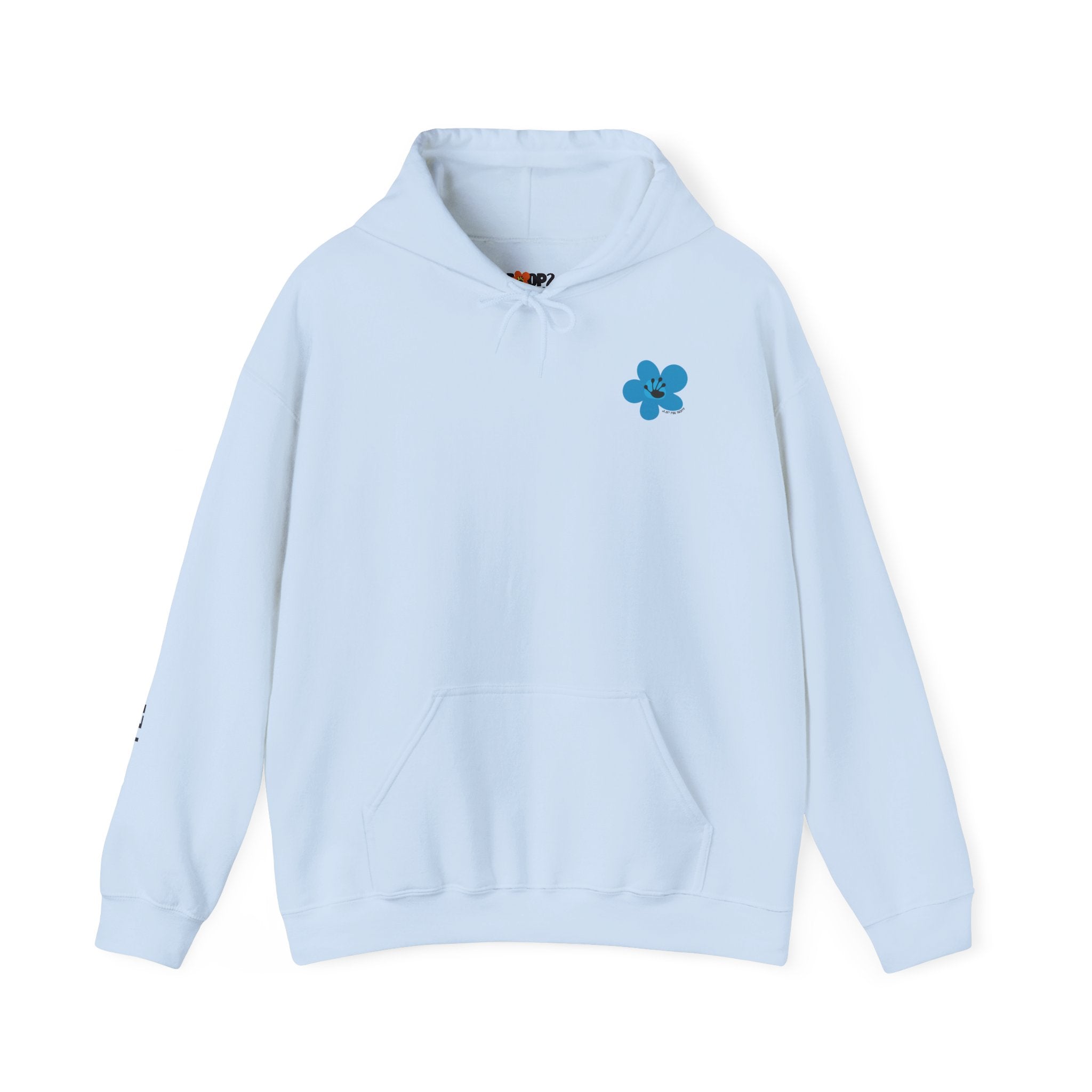 Just For Today Unisex Front & Back Flower Hoodie
