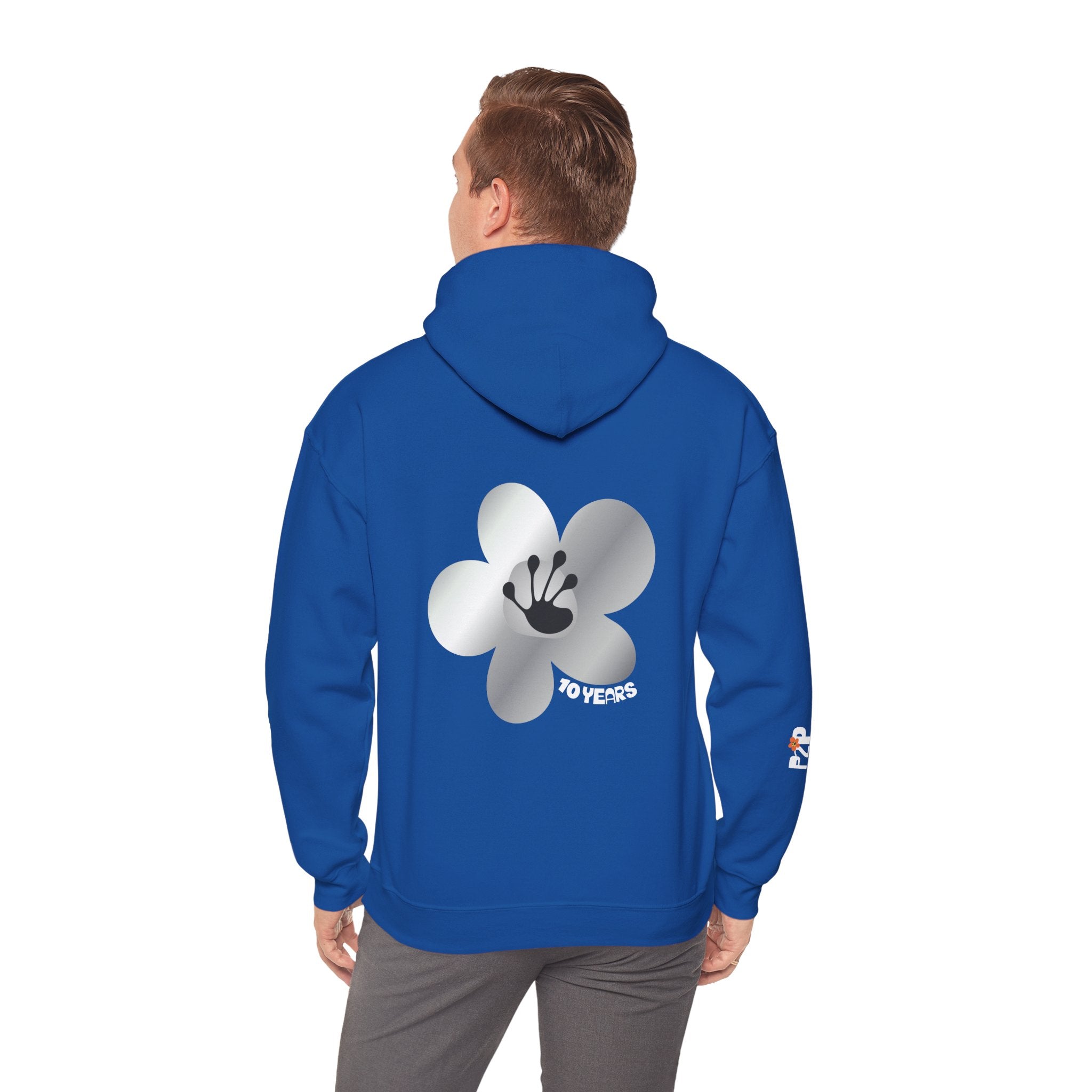 10 Year Milestone Unisex Front & Back Flower Hoodie