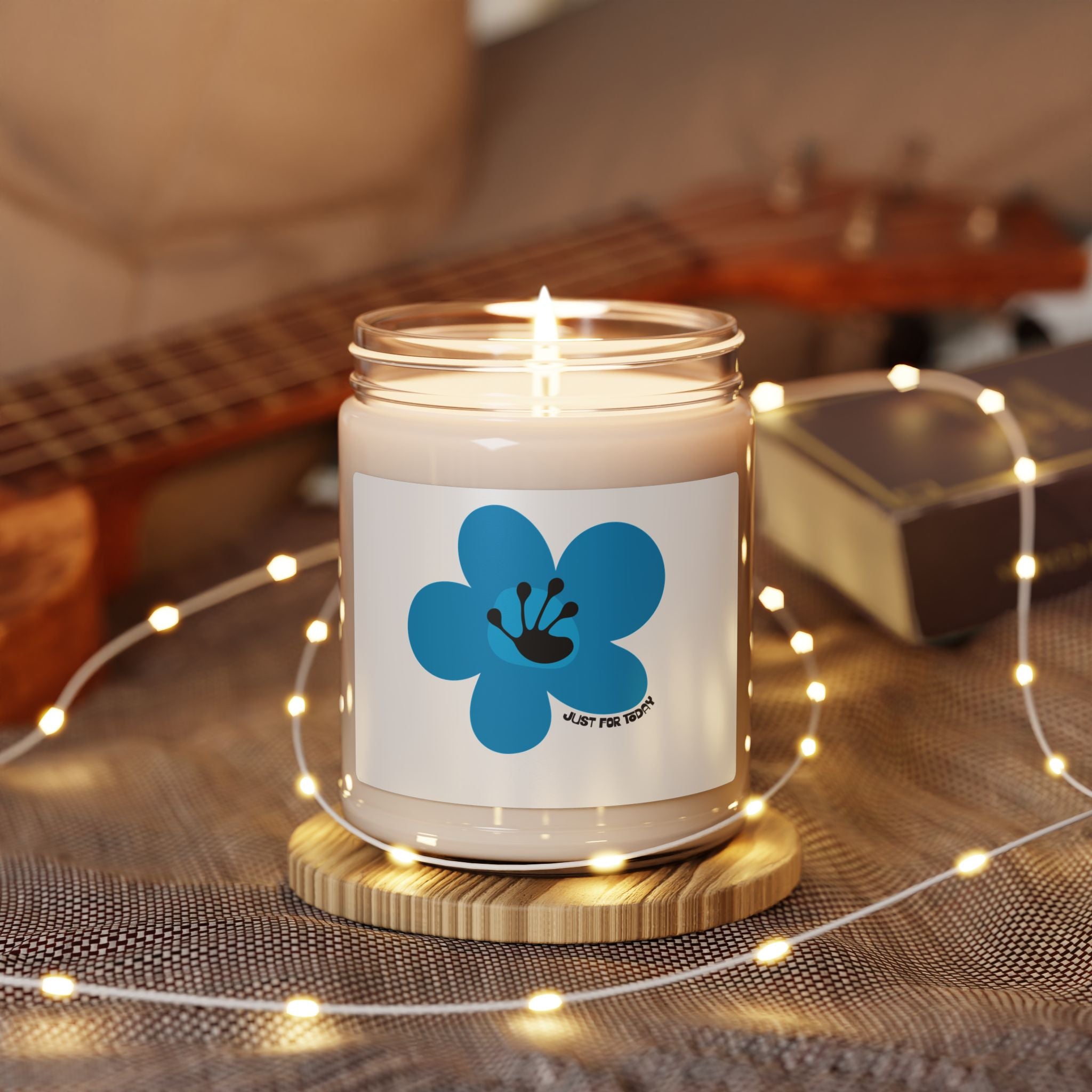 Just For Today Scented Soy Candle | Recovery Gift | Poop2Poppies™
