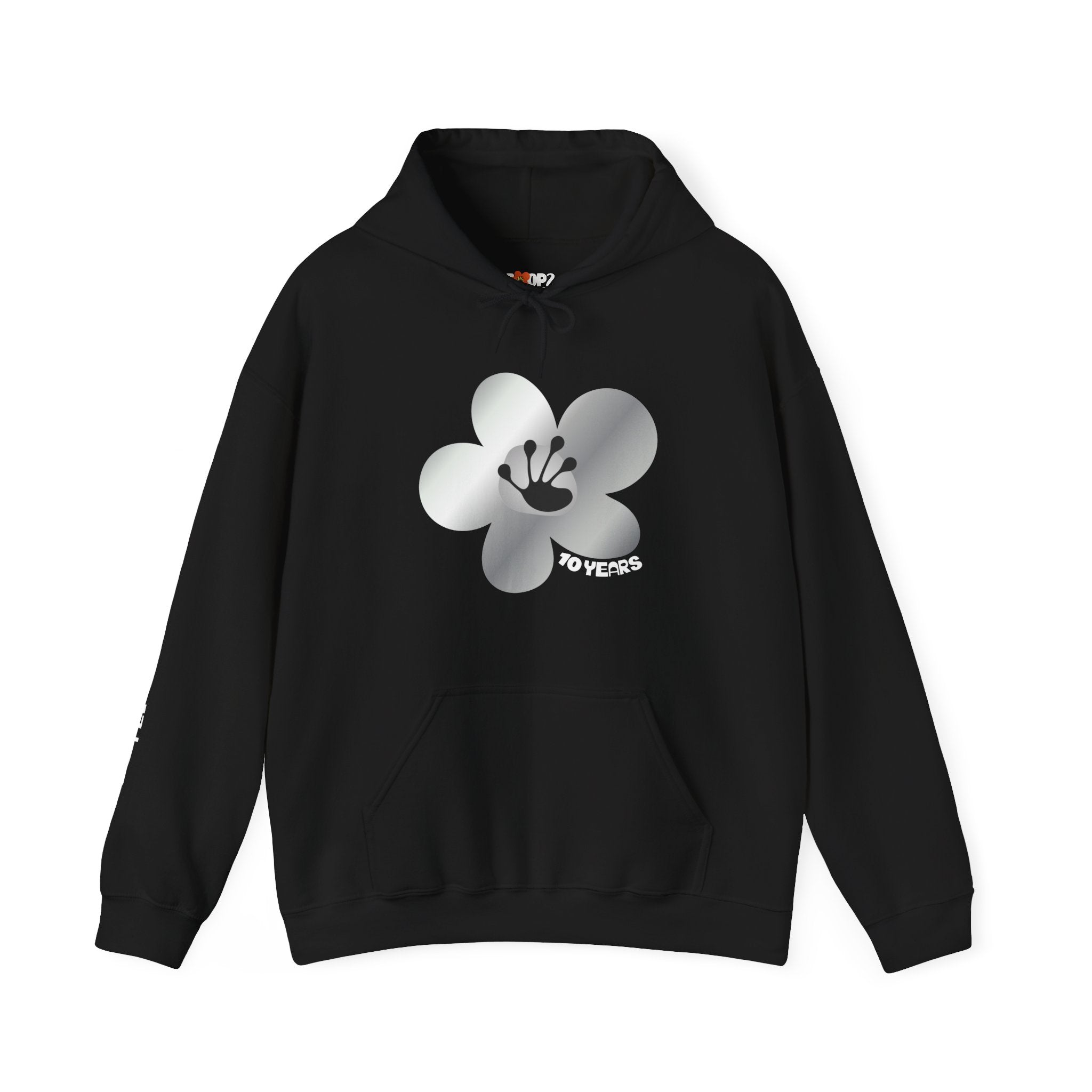 10 Year Milestone Unisex Flower Hoodie | Recovery Gift | Poop2Poppies™