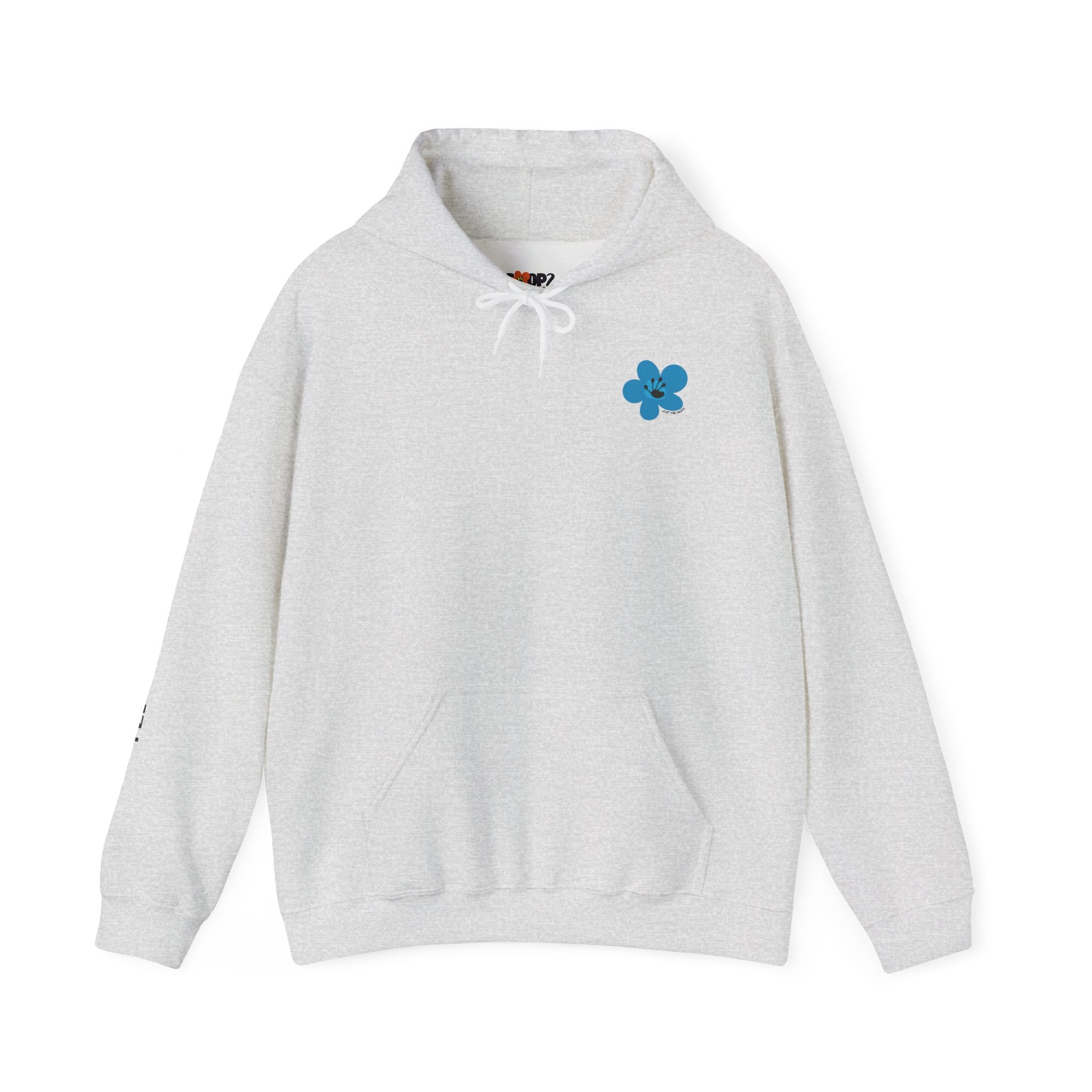 Just For Today Unisex Front & Back Flower Hoodie