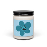 2 Year Flower Scented Soy Candle (255g) - Light Blue