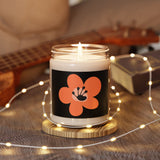Bright Orange Scented Soy Candle (255g) - Black