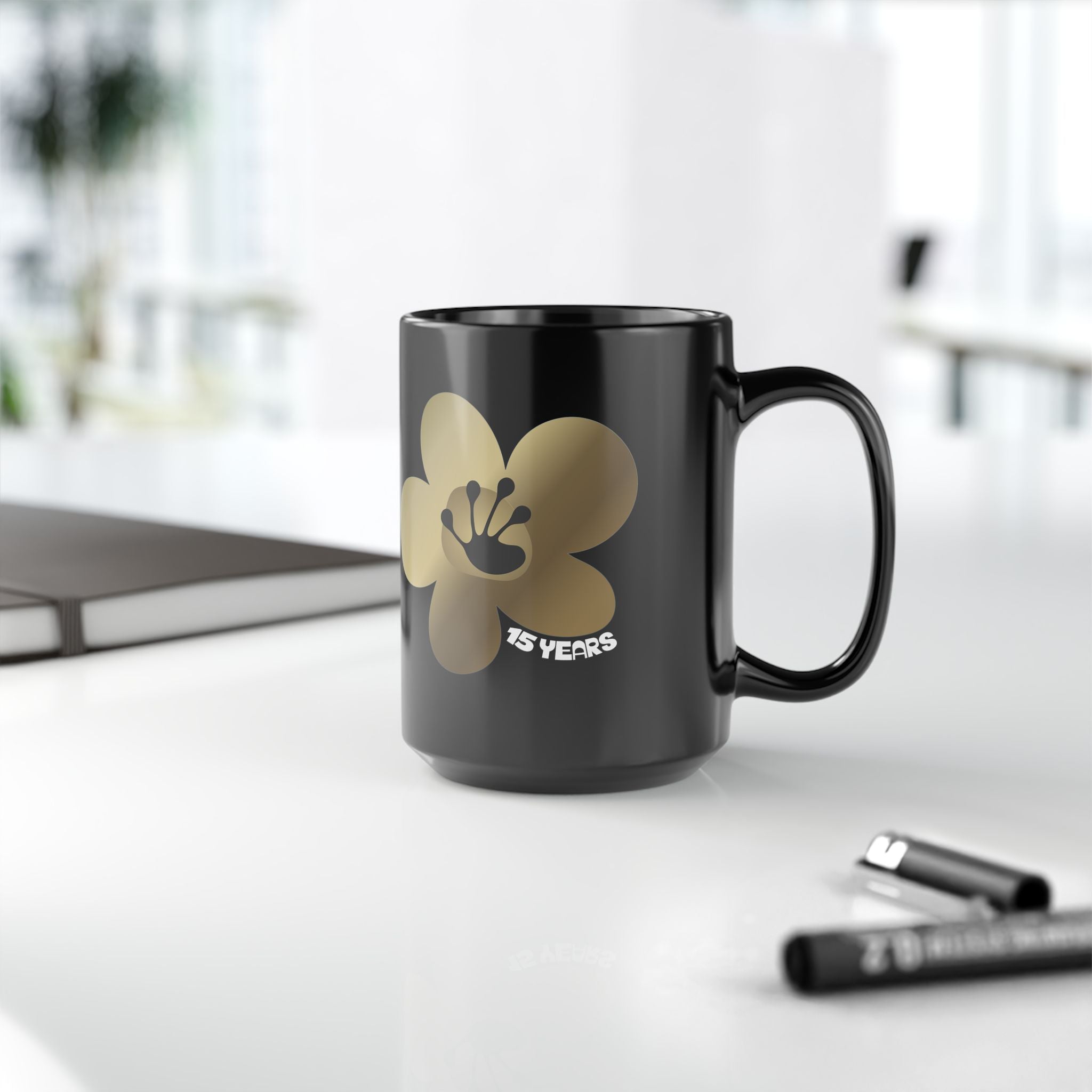 15 Year Milestone Recovery Mug | 15oz Ceramic Coffee Mug | Poop2Poppies™