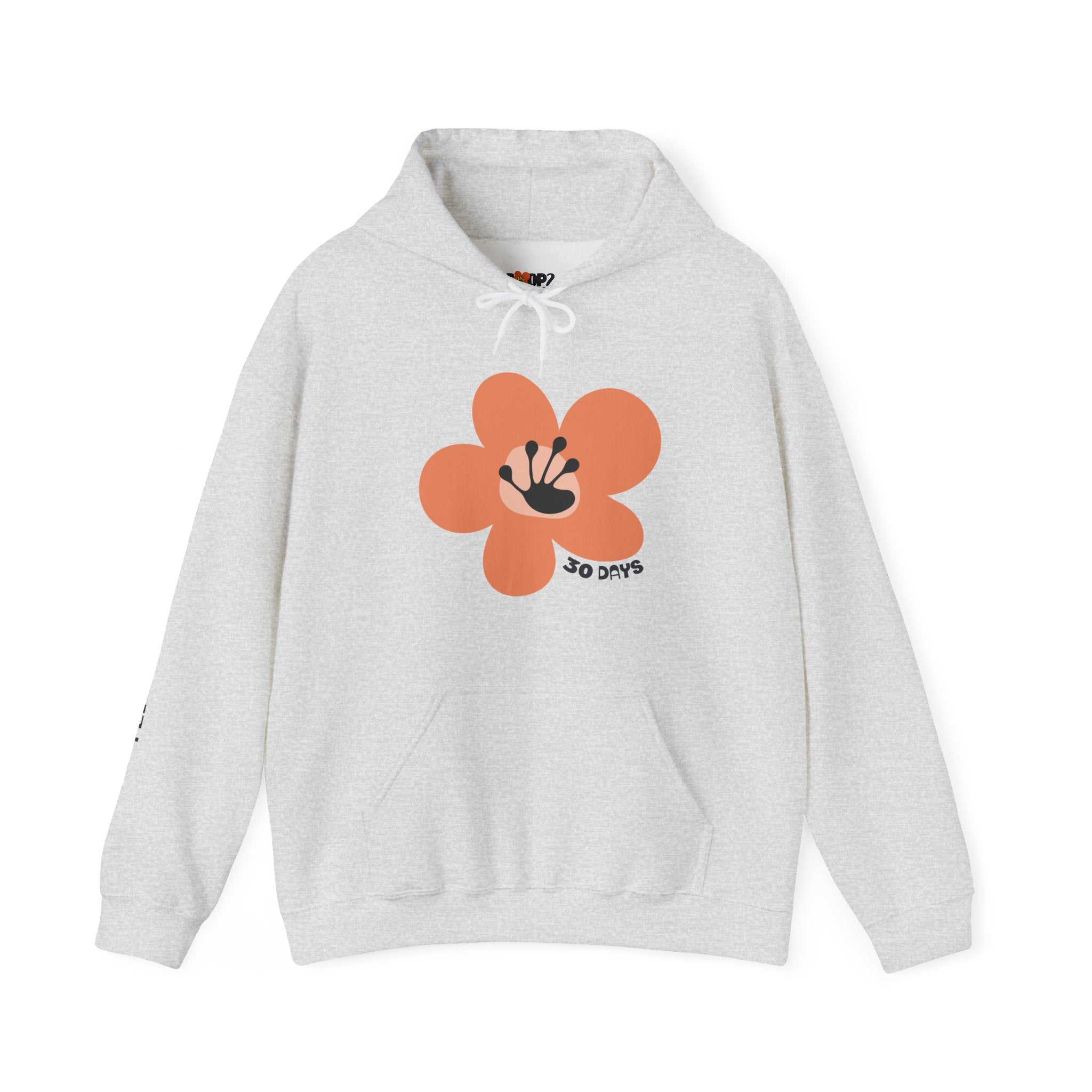 30 Day Milestone Unisex Flower Hoodie | Recovery Gift | Poop2Poppies™