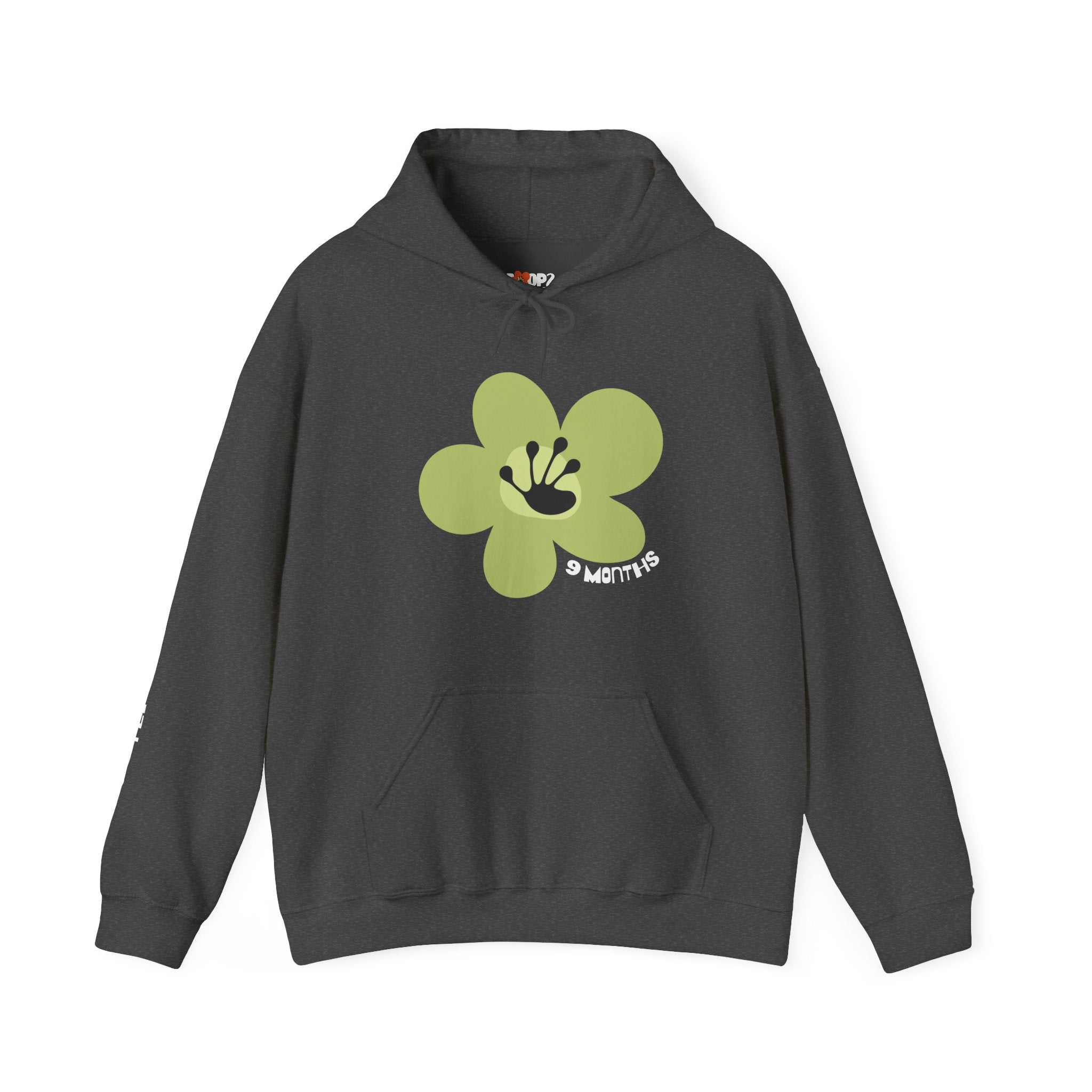 9 Month Milestone Unisex Flower Hoodie | Recovery Gift | Poop2Poppies™