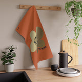 15 Year Milestone Antique Orange Tea Towel