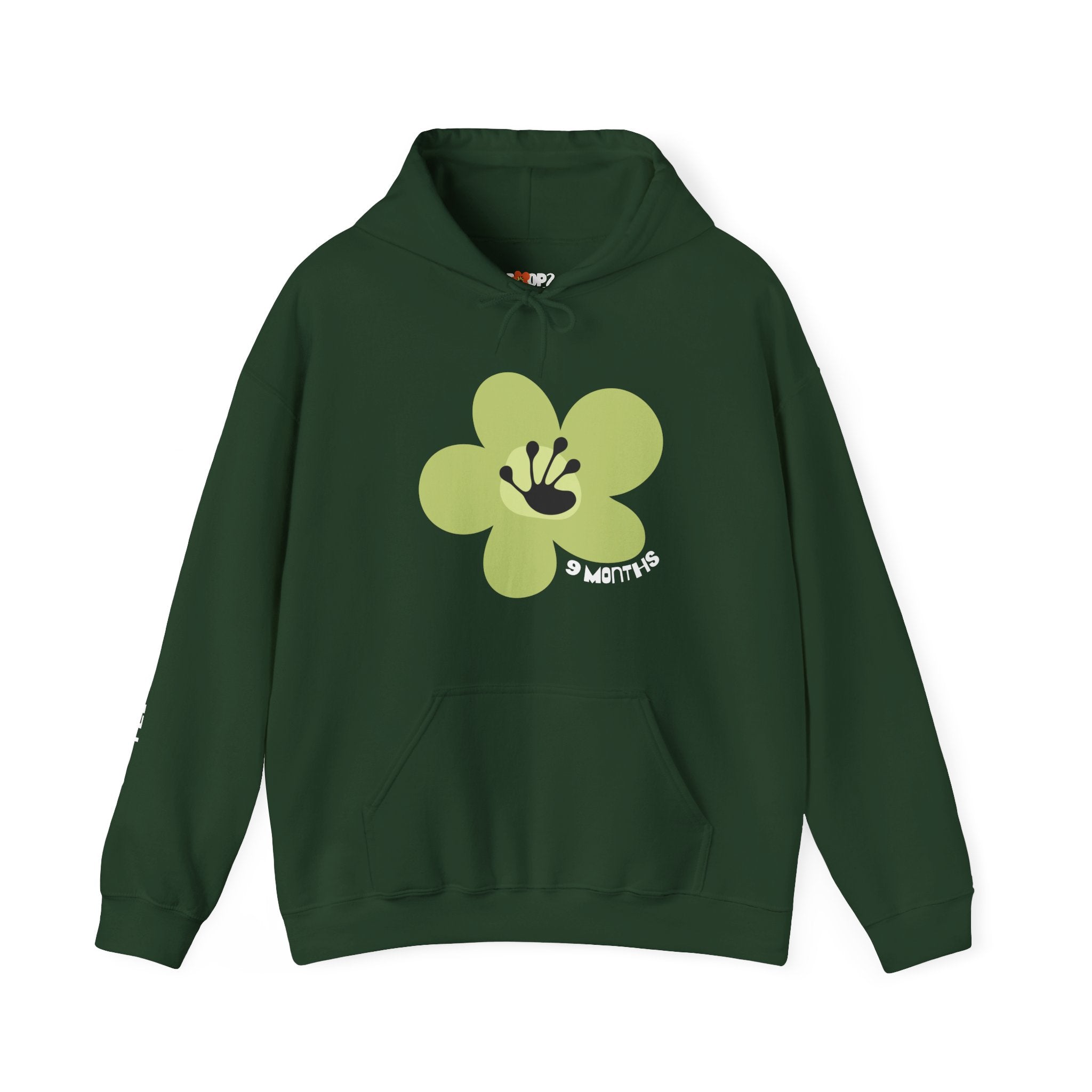 9 Month Milestone Unisex Flower Hoodie | Recovery Gift | Poop2Poppies™
