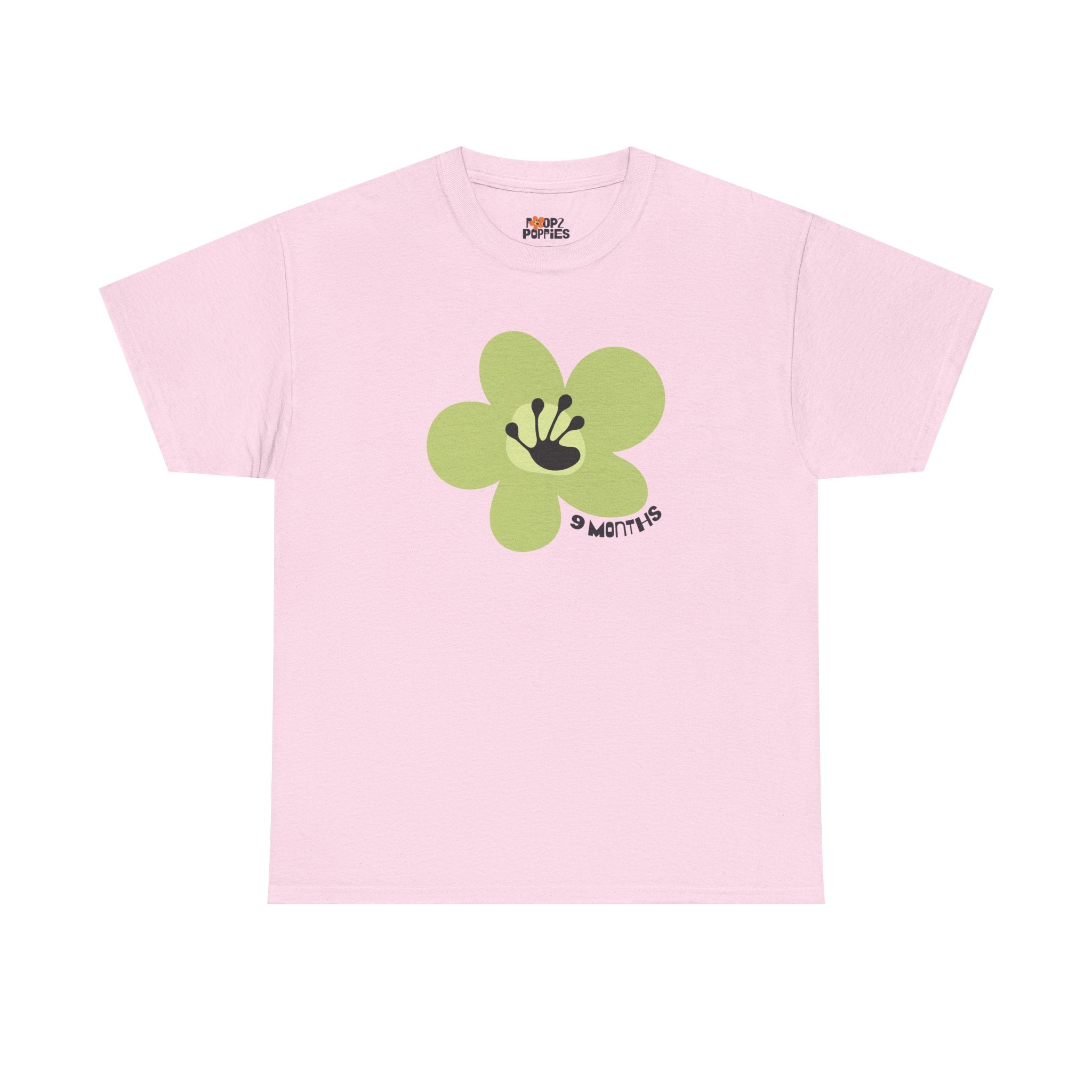 9 Month Milestone Unisex Flower T-Shirt | Recovery Gift | Poop2Poppies™