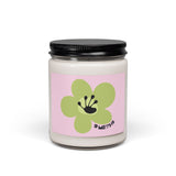 9 Month Milestone Text Scented Soy Candle (255g) - Light Pink
