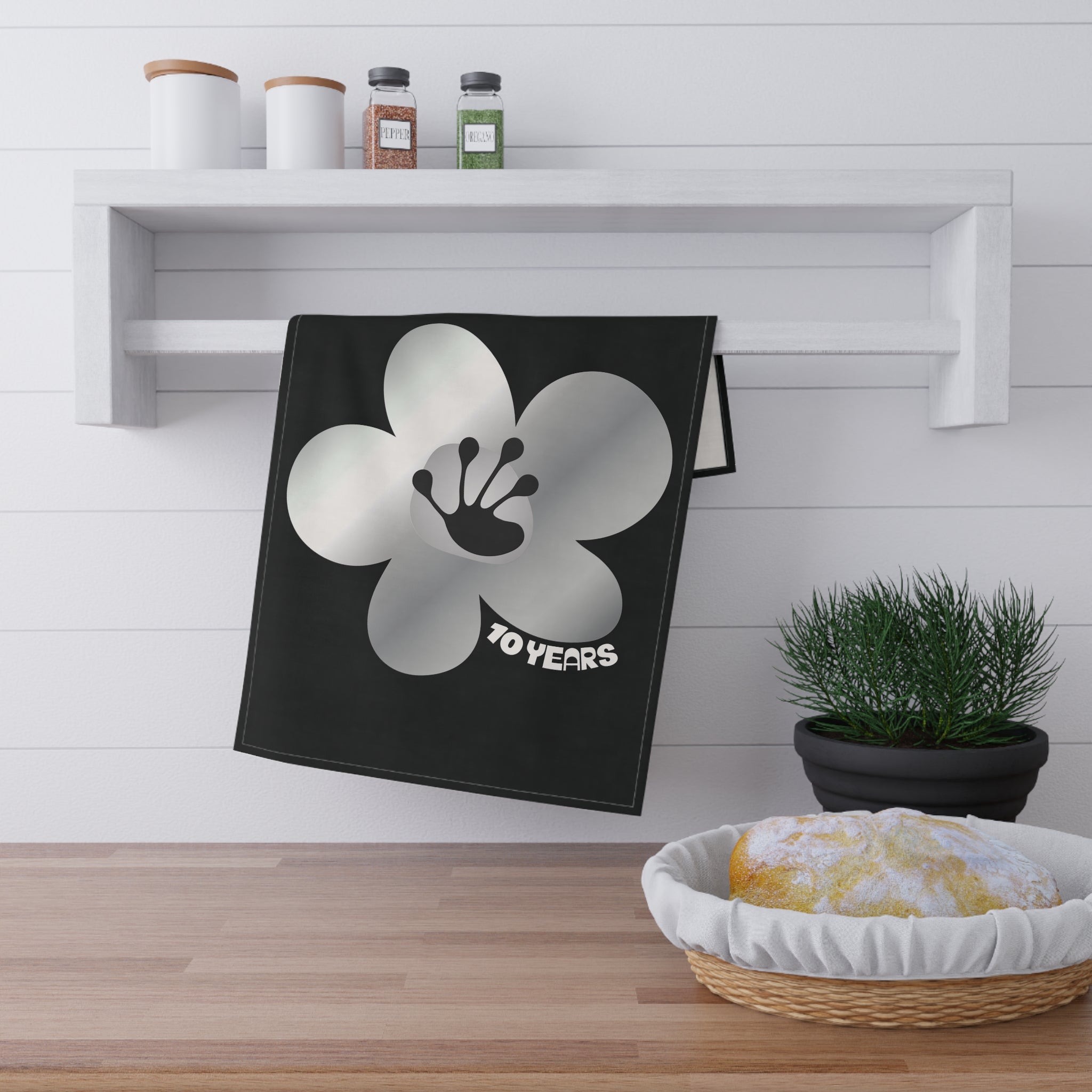 10 Year Milestone Black Tea Towel
