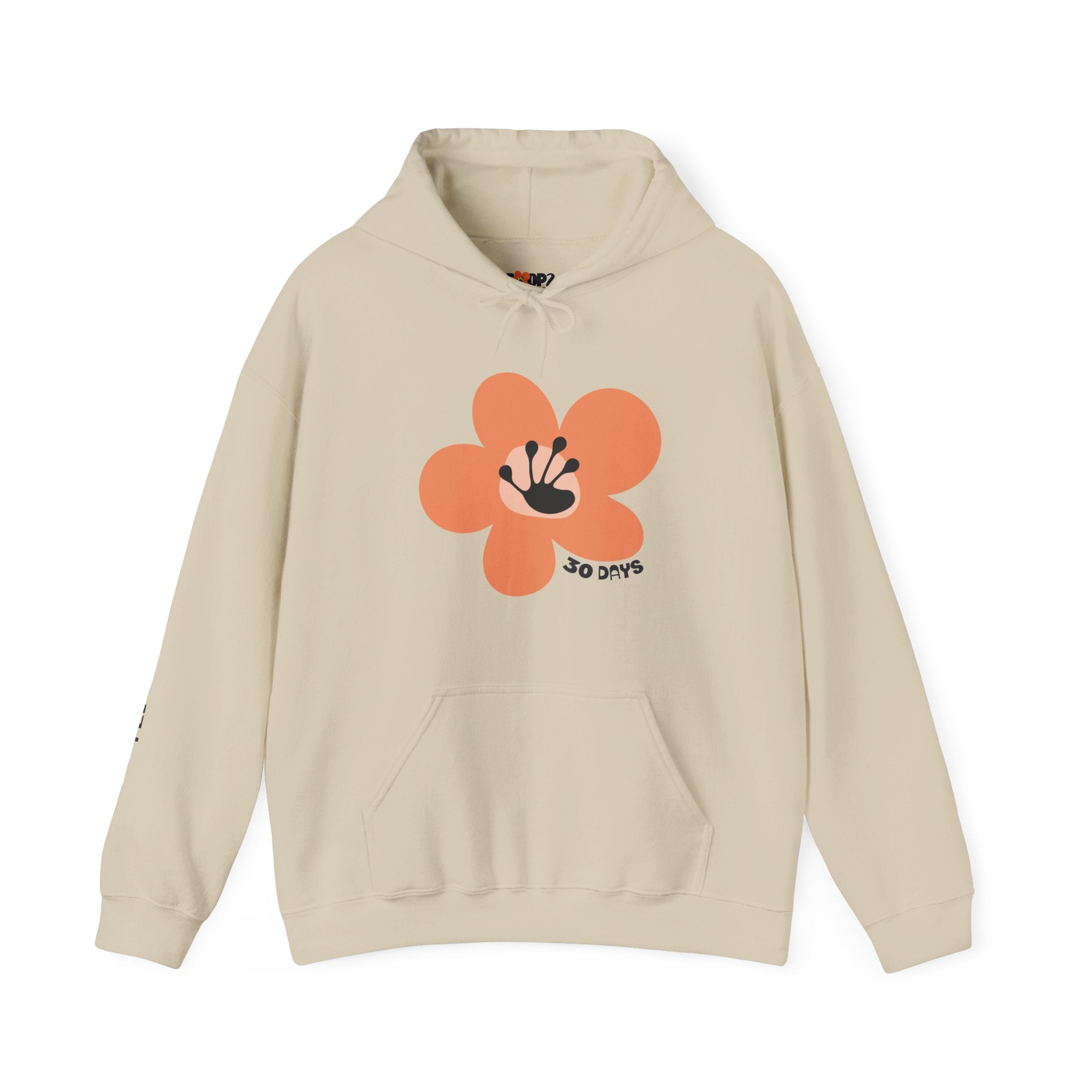 30 Day Milestone Unisex Flower Hoodie | Recovery Gift | Poop2Poppies™