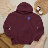 7 Year Milestone Unisex Front & Back Flower Hoodie
