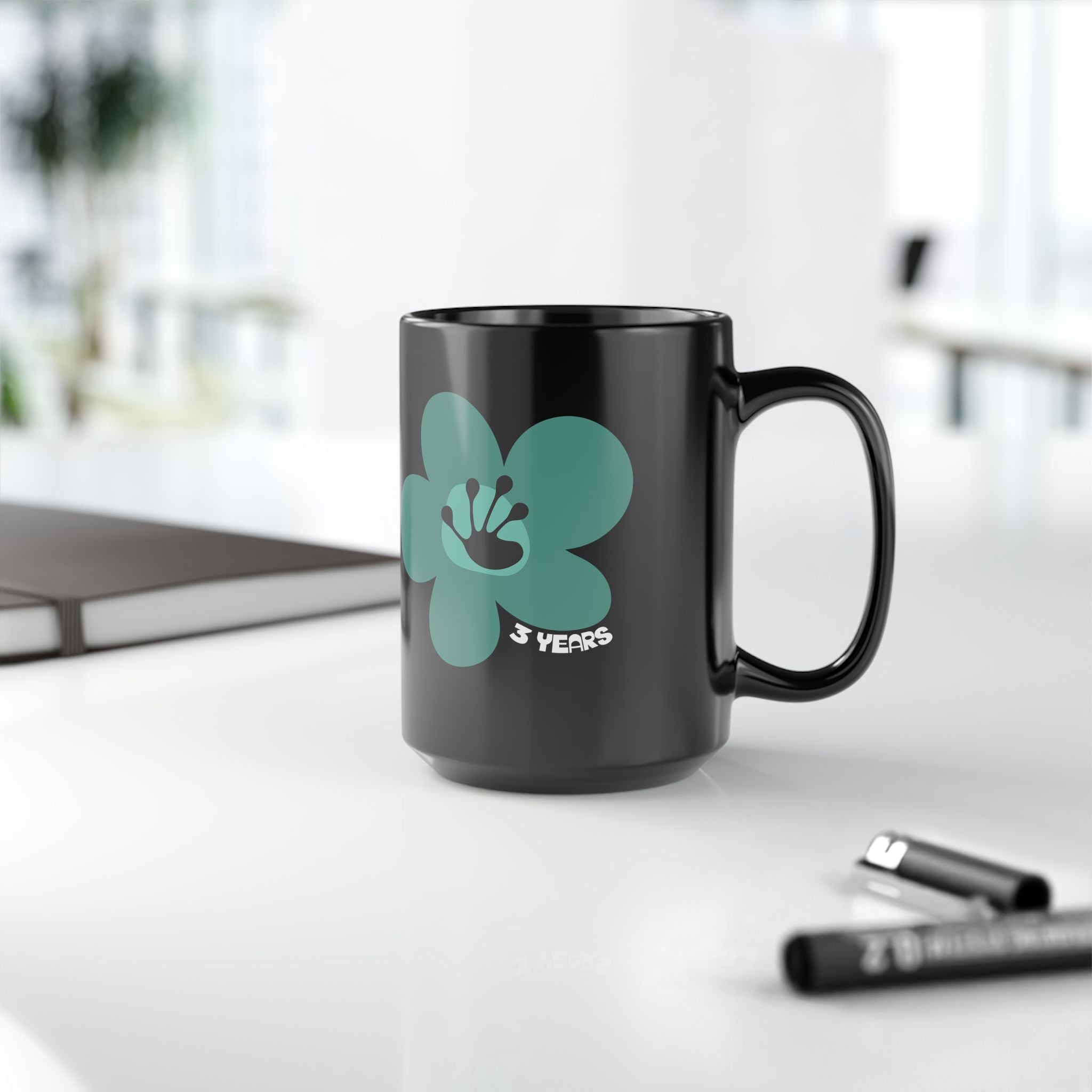 3 Year Milestone Recovery Mug | 15oz Ceramic Coffee Mug | Poop2Poppies™