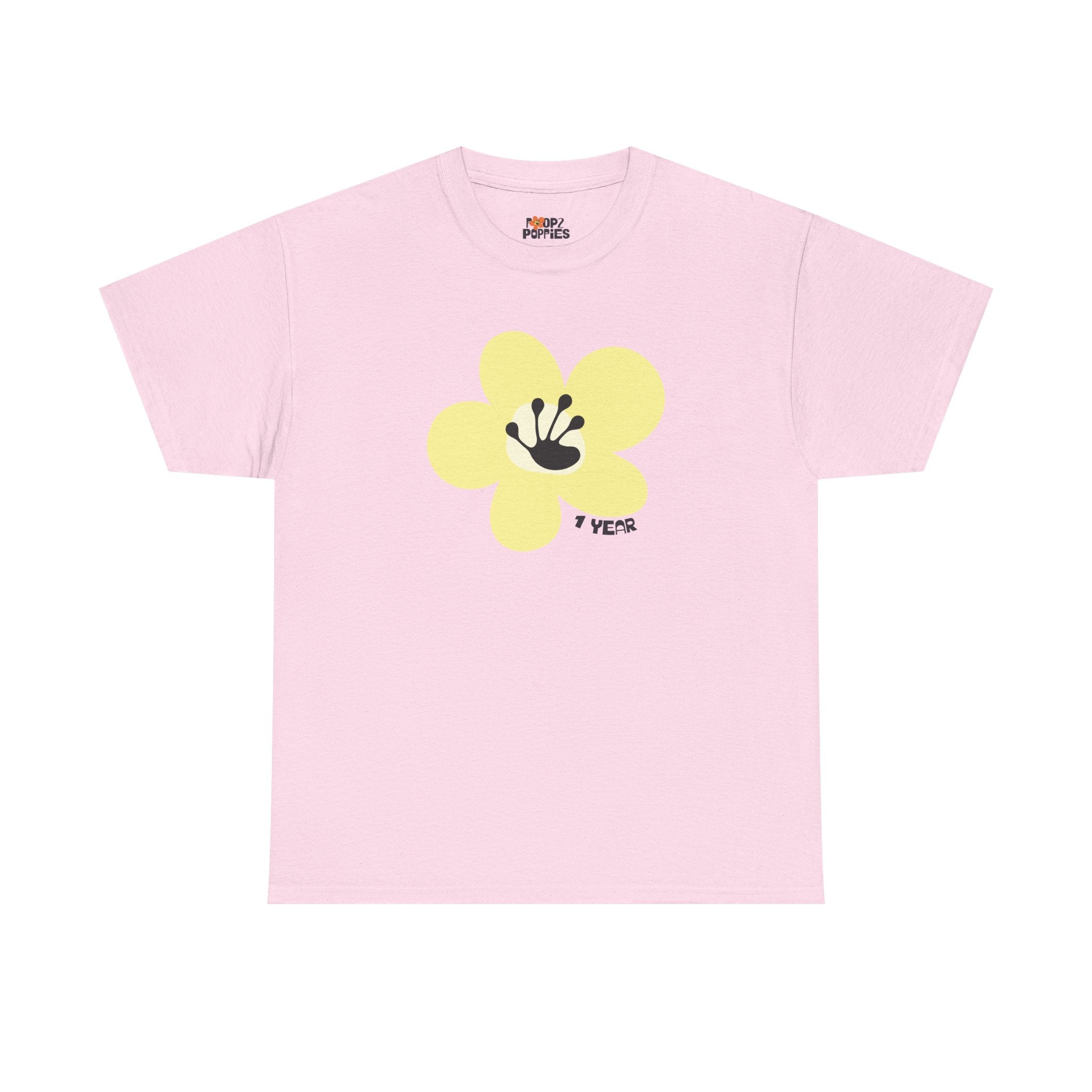 1 Year Milestone Unisex Flower T-Shirt | Recovery Gift | Poop2Poppies™